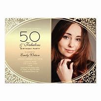 Image result for 50th Birthday Invite