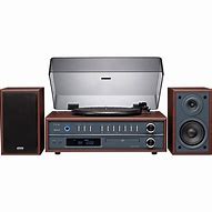 Image result for Stereo System with Record Player