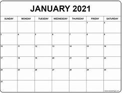 Image result for January 2021 Calendar Printable