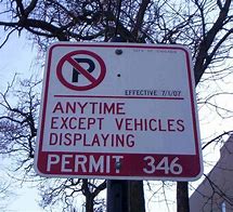 Image result for Residential Parking Decal
