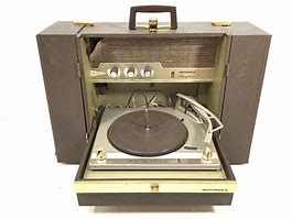 Image result for Vintage Motorola Suitcase Record Player