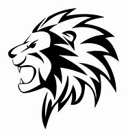 Image result for Lion Face PNG Black and White