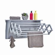 Image result for Accordion Laundry Drying Rack Wall Mount
