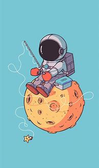 Image result for Astronaut Wallpaper Aesthetic Cartoon