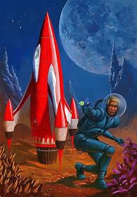 Image result for Retro Future Space Rocket