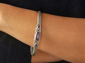 Image result for Bali Sterling Amethyst Bracelet