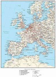 Image result for Detailed Map Western Europe