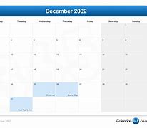 Image result for December 2002 3 Calendar