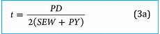 Pipe Thickness Calculation Internal Pressure Design