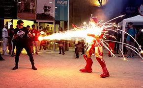Image result for Man Vs. Machine Cosplay Props