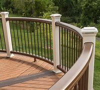 Image result for Curved Deck Railing Ideas