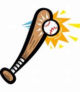 Image result for Broken Baseball Bat Clip Art