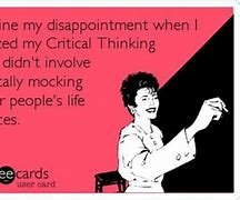 Image result for Retro Funny Critical Thinking Meme