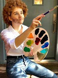 Image result for Bob Ross Costumr