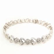 Image result for White Gold Heart Bracelet