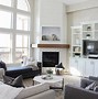 Image result for Corner Fireplace Living Room Setup