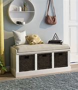 Image result for Storage Bench with Baskets