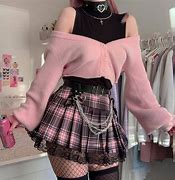 Image result for Pink Emo Aesthetic Outfits