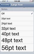 Image result for Large iPhone Font Sample