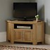 Image result for Oak Corner TV Cabinet