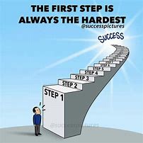 Image result for First Step Is the Hardest Cartoon