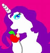 Image result for Unicorn Eating Apple