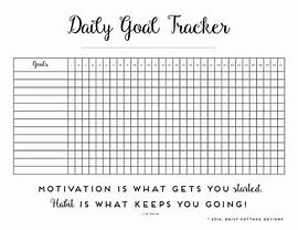 Image result for 30-Day Goal List Template