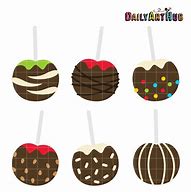 Image result for +Chocolate Dipped Apple's Clip Art