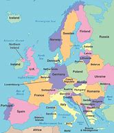 Image result for Modern Map of Europe