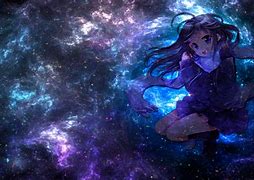 Image result for Anime Girl with Galaxy Hair