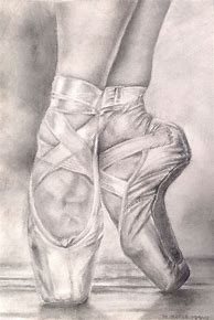 Image result for ballet pointe shoe art
