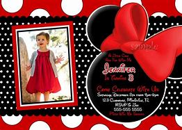 Image result for Minnie Mouse Invitations Red. Free
