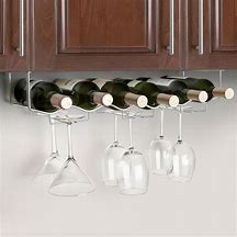 Image result for under cabinets wine stemware racks