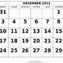 Image result for December 2012 Free Calendar