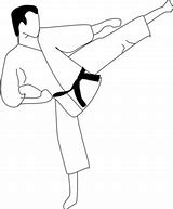 Image result for Karate Kick Clip Art A4 Size