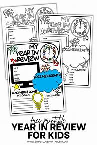 Image result for Kids Year in Review Printable