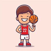 Image result for Cartoon Boy Playing Basketball