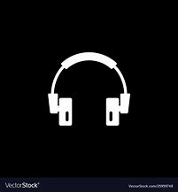 Image result for Headphone Icon Images Black Background