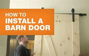 Image result for How to Install Barn Doors Interior