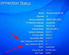 Image result for PS4 Mac Address
