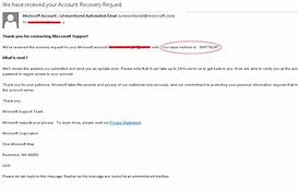 Image result for Microsoft Account Recovery Enail