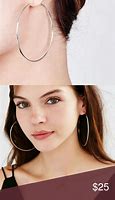 Image result for Hoop Earring Sizes in mm