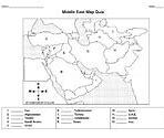 Image result for Middle East Map with Capital Cities