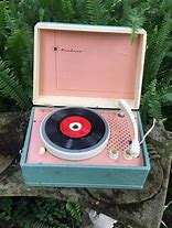 Image result for Vintage Suitcase Record Player