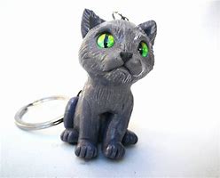 Image result for Plastic Key Chain Cat