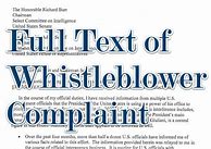 Image result for Printable Copy of Whistleblower Letter