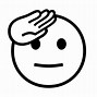Image result for Depressed Salute Emoji