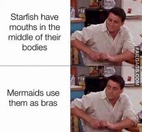 Image result for Mermaid Starfish Bra Meme