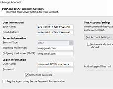 Image result for Outlook Mail Server Settings
