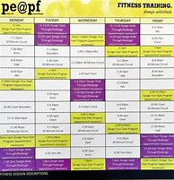 Image result for Planet Fitness Workout Schedule Printable